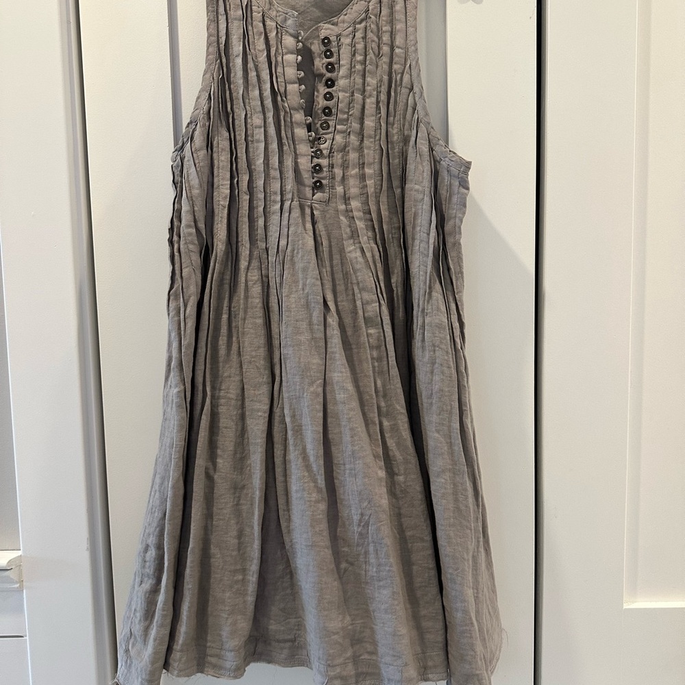 Anthropologie Gray Sleeveless Dress
